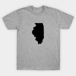 Illinois Black T-Shirt
